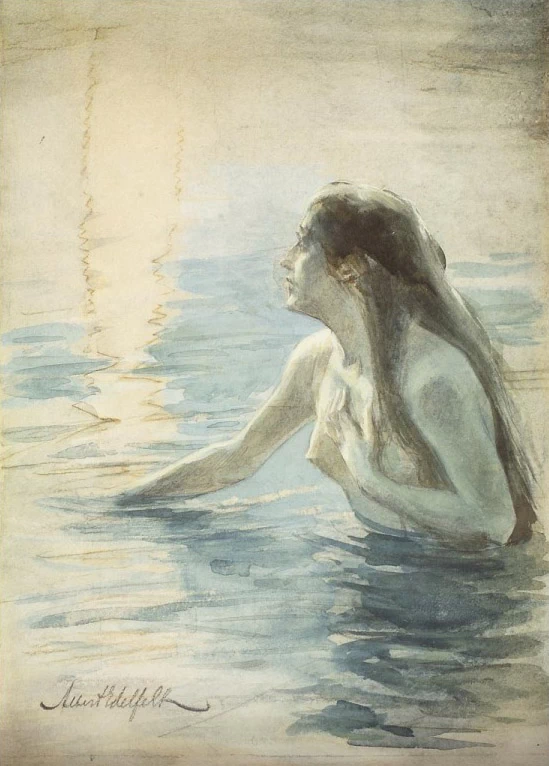 Albert Edelfelt - Nell'acqua